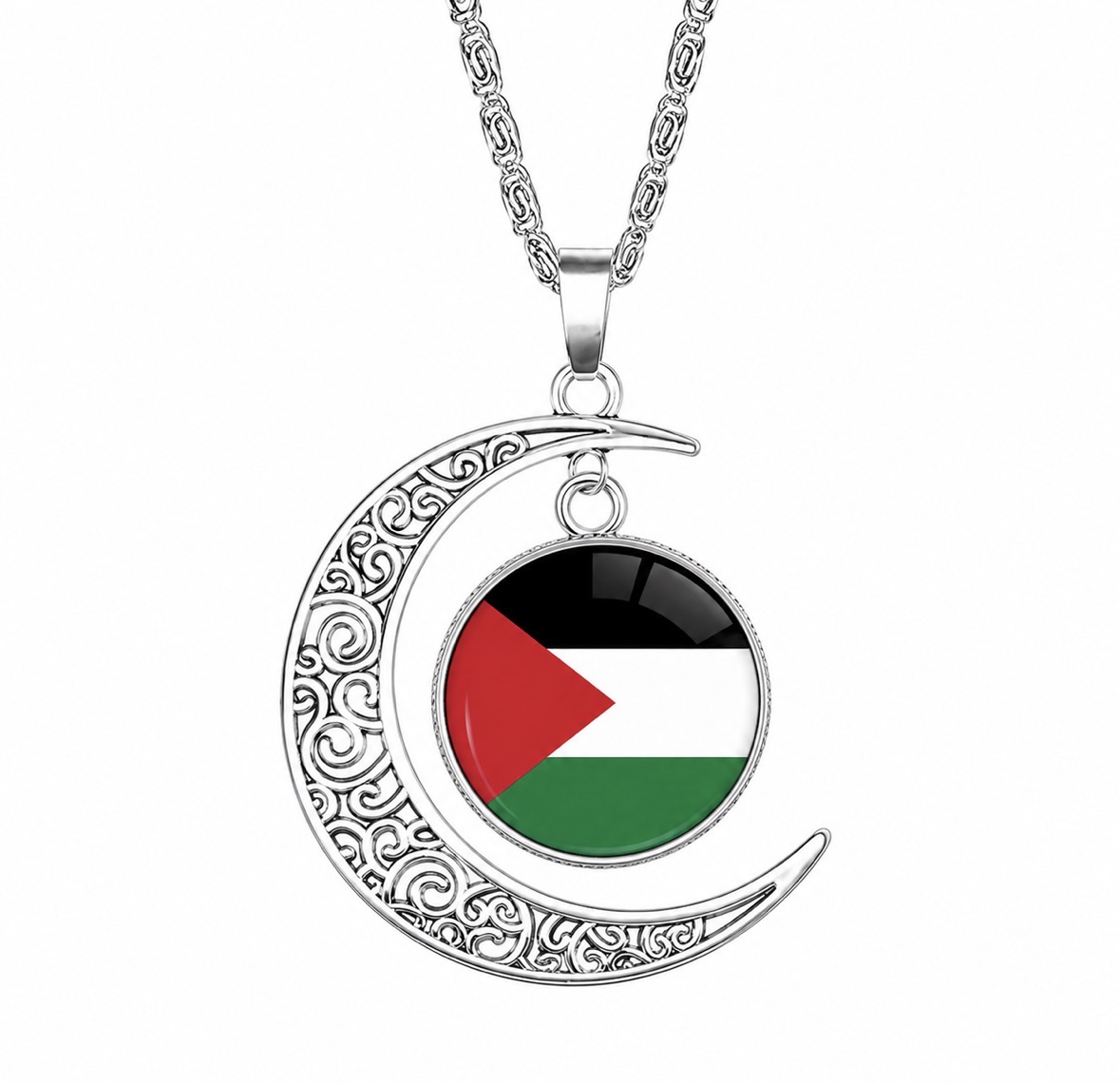 Collier Lune & Drapeau