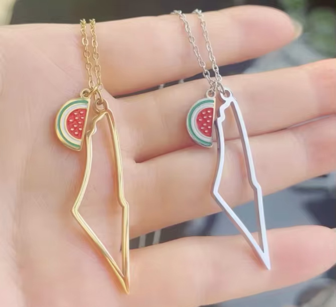 Collier Carte & Pastèque